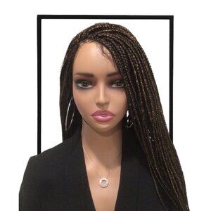 Knotless Box Braid Frontal Wig - Lace Cut
